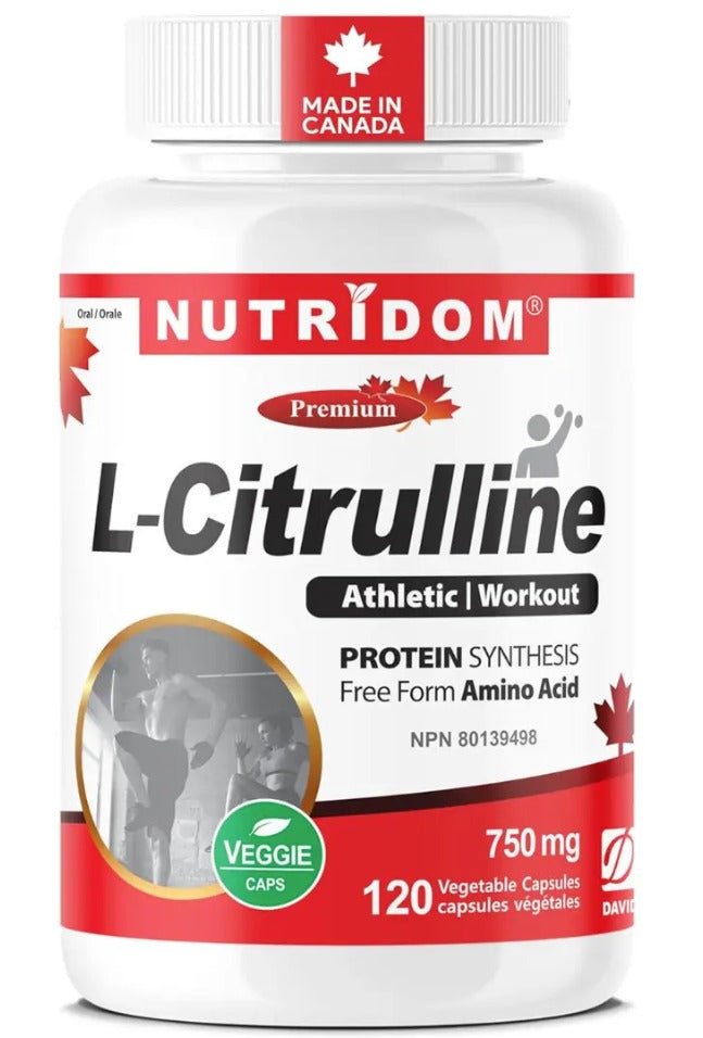 Nutridom L-Citrulline 750mg (120 vcaps)
