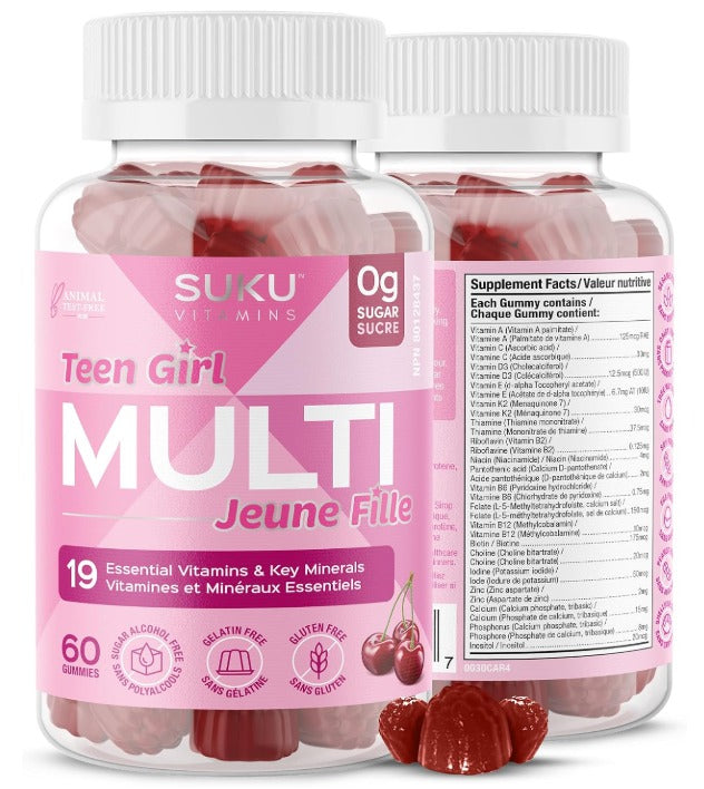SUKU Vitamins Teen Girl Multi (60 gummies)