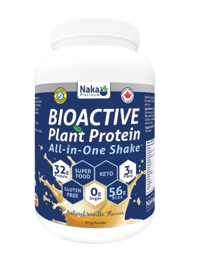 NAKA Platinum Bioactive Plant Protein All In One Shake Protein Powder -Vanilla Flavour(47g)