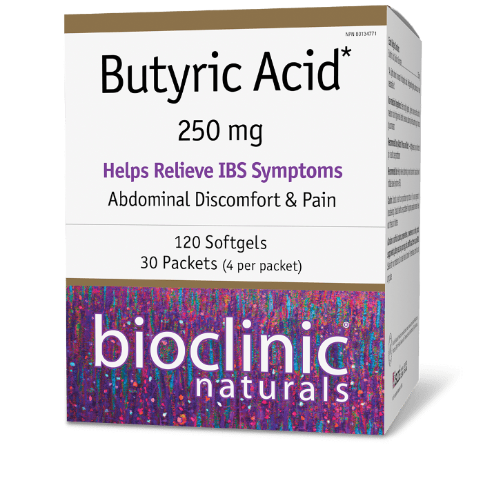 BioClinic Naturals Butyric Acid 250 mg (120 softgels)