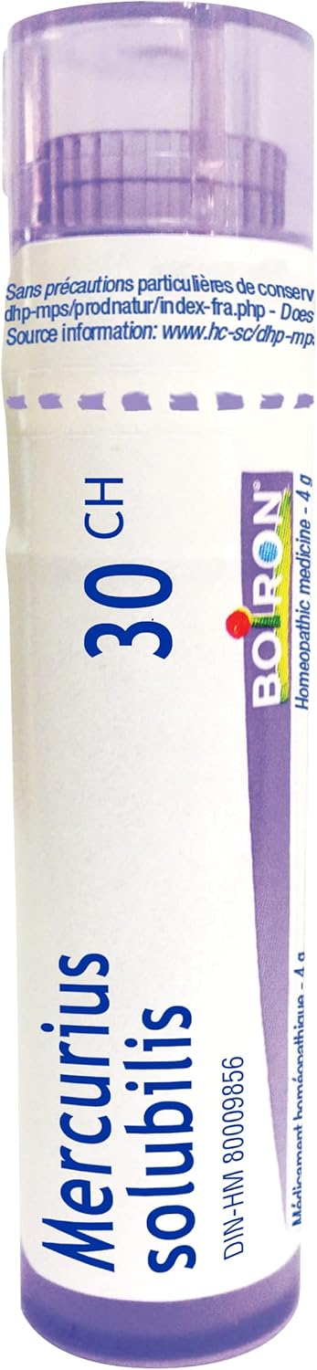 Boiron Mercurius solubilis 30CH (80 Pellets / 1 tube)