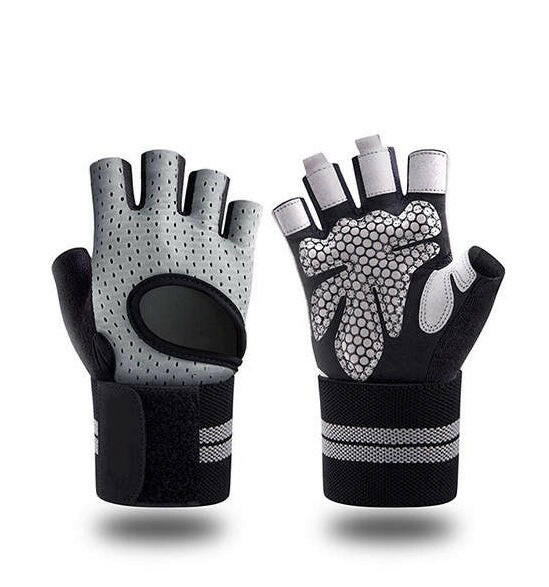 Gym Gloves with wrist wrap for workouts, weightlifting - 4 colors (S, M, L, XL)
