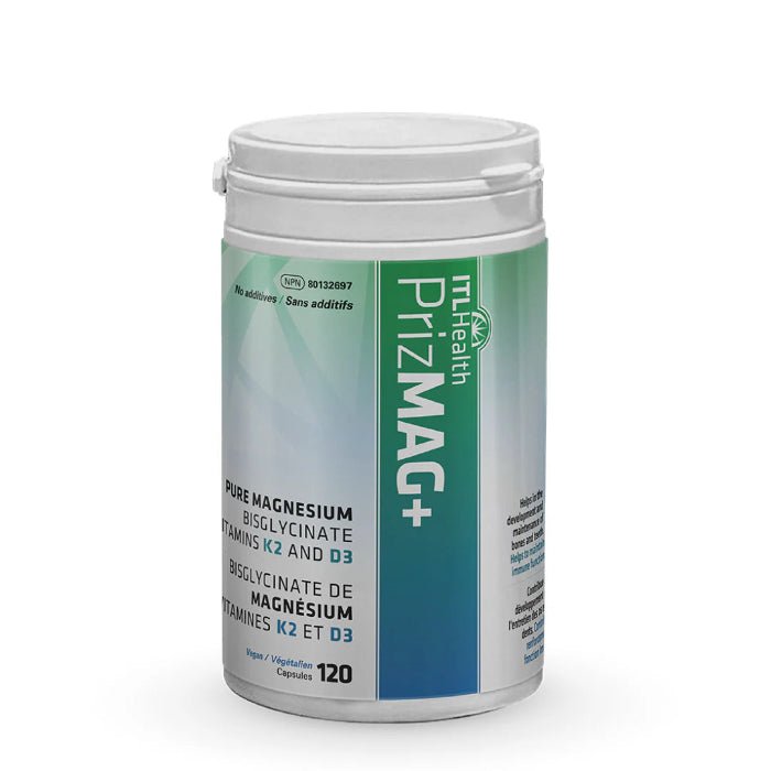 ITL Health PrizMAG Plus with added D3 & K2 (120 caps)
