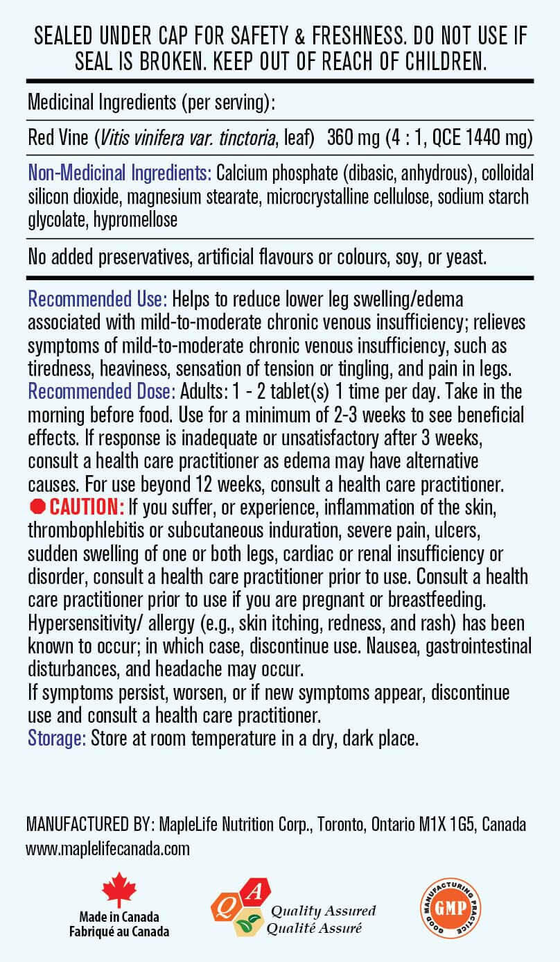 Maplelife Leg Relief (60 Tablets)