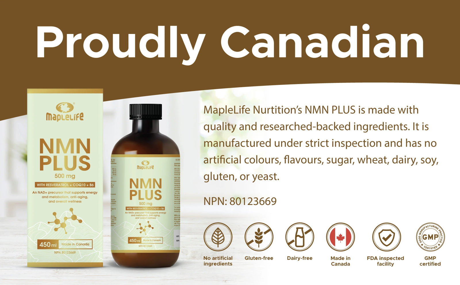 Maplelife NMN PLUS liquid (450mL)