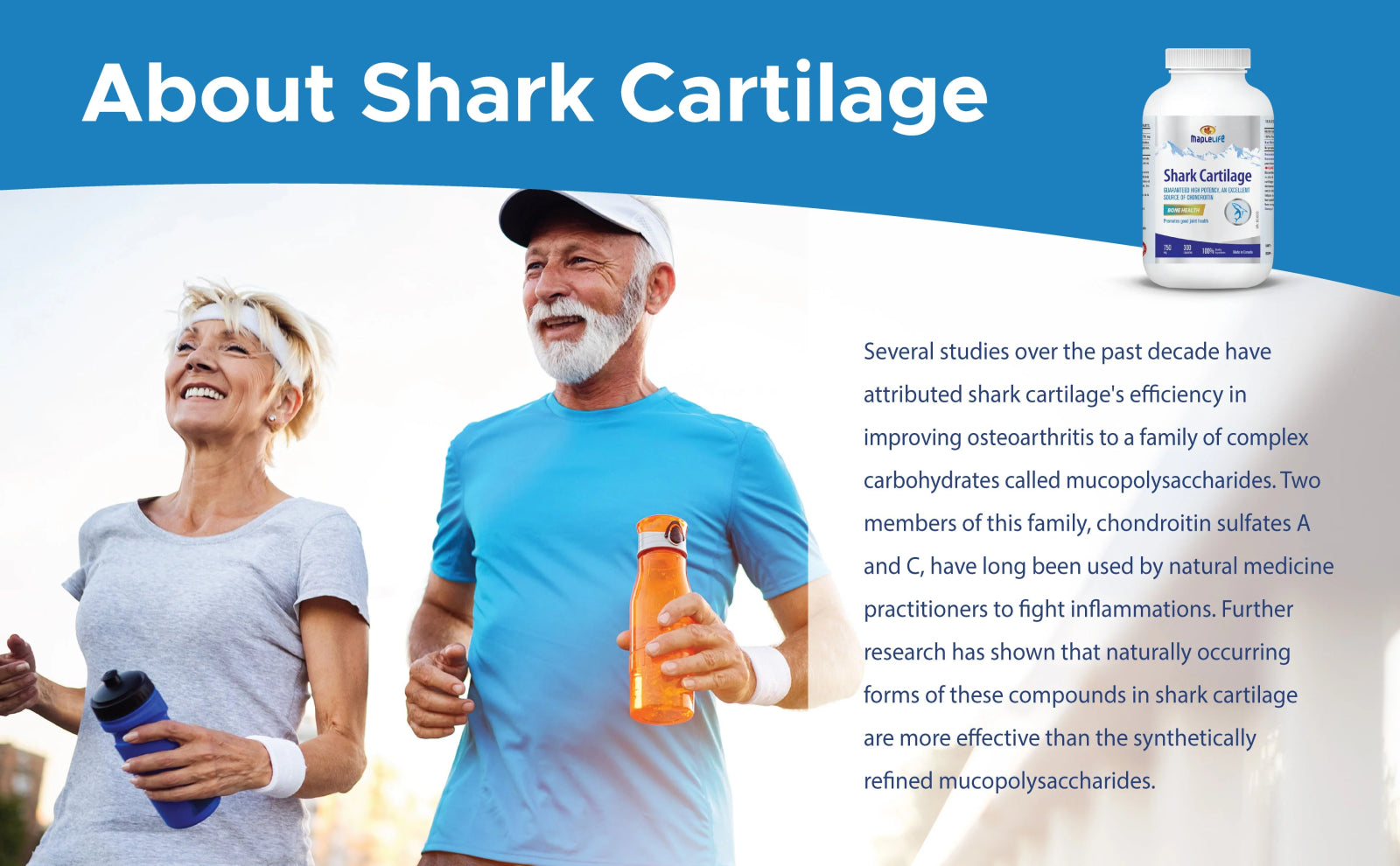 Maplelife Shark Cartilage 750mg (300 Capsules)