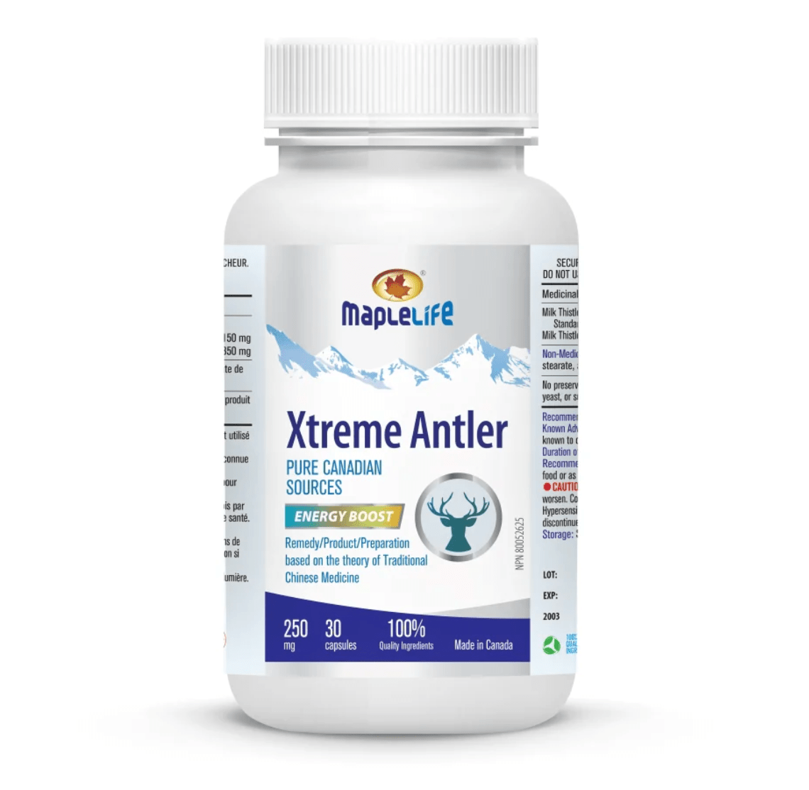 MapleLife Xtreme Antler 250 mg (30 Caps)