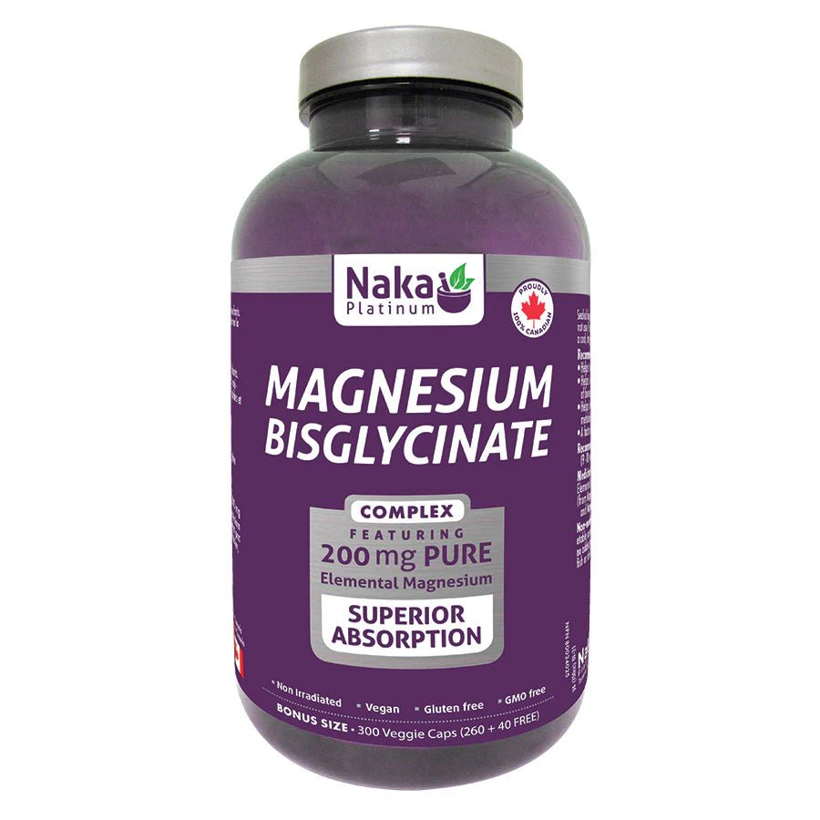 Naka Magnesium Bisglycinate 200mg (300caps)