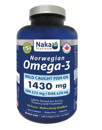 Naka Omega - 3 (Norwegian) 1430mg (160 Softgels)