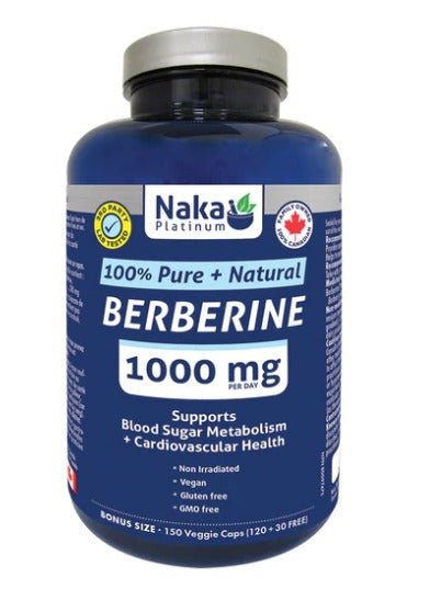Naka Platinum Berberine 1000mg (150 vcaps)