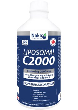naka platinum liposomal glutathione Naka Platinum Liposomal Vitamin C C2000 (750mL)