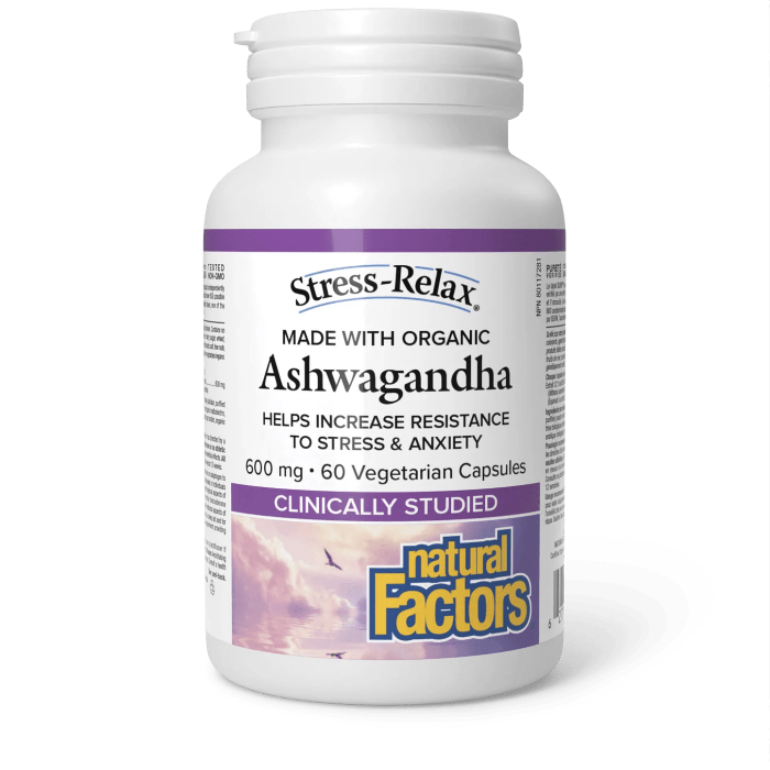 Natural Factors Ashwagandha 600 mg (60 vcaps)