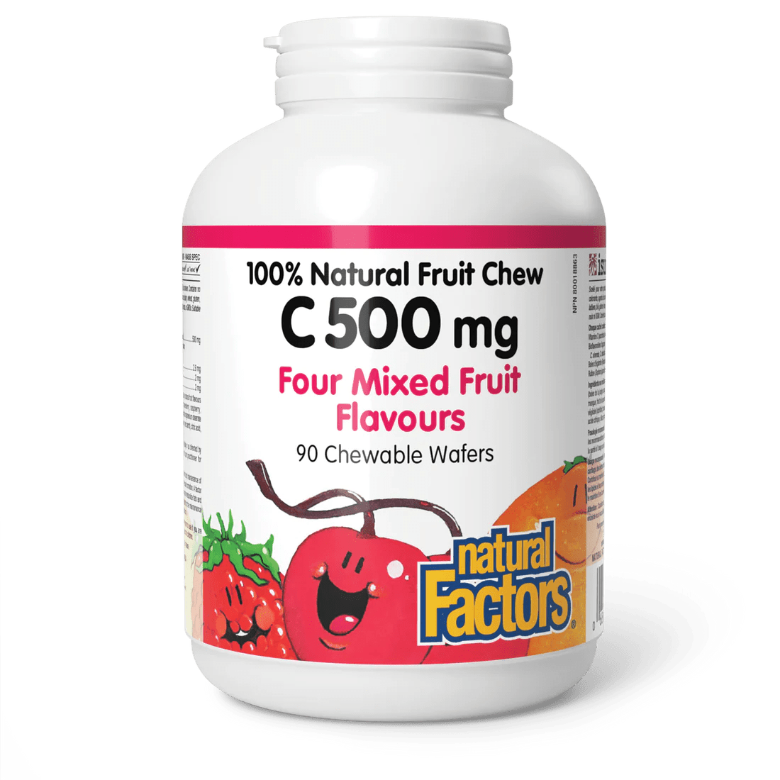 Natural Factors Chewable Vitamin C 500mg (90 chewables)
