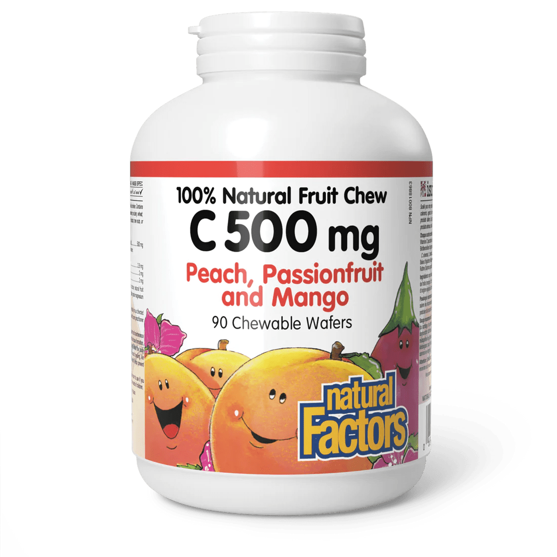 Natural Factors Chewable Vitamin C 500mg (90 chewables)