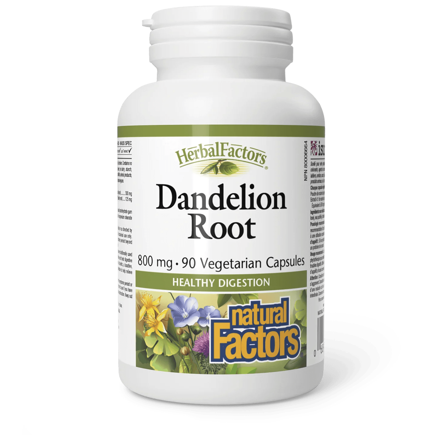 Natural Factors Dandelion Root 800 mg HerbalFactors (90 vcaps)