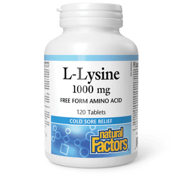 Natural Factors L - Lysine 1000mg (120 tablets)