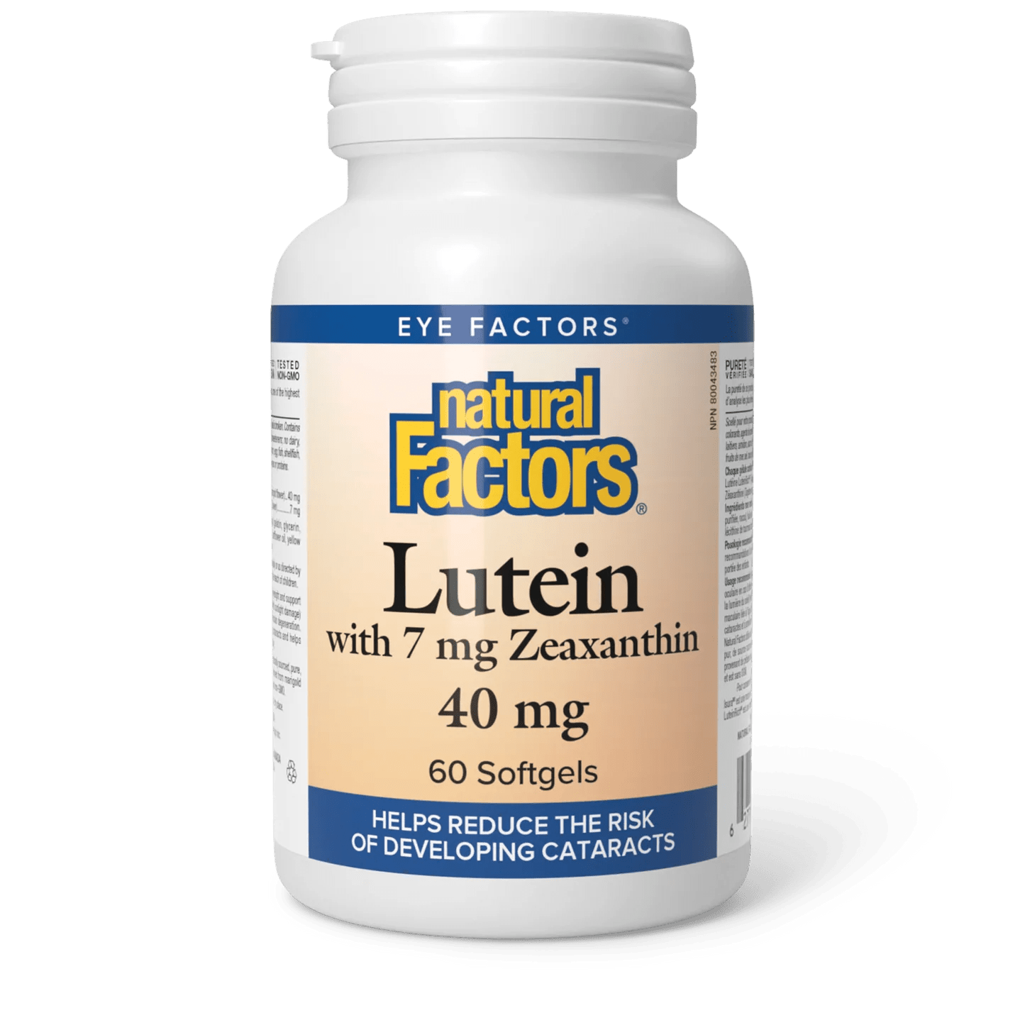Natural Factors Lutein 40 mg with Zeaxanthin (60 Softgels)