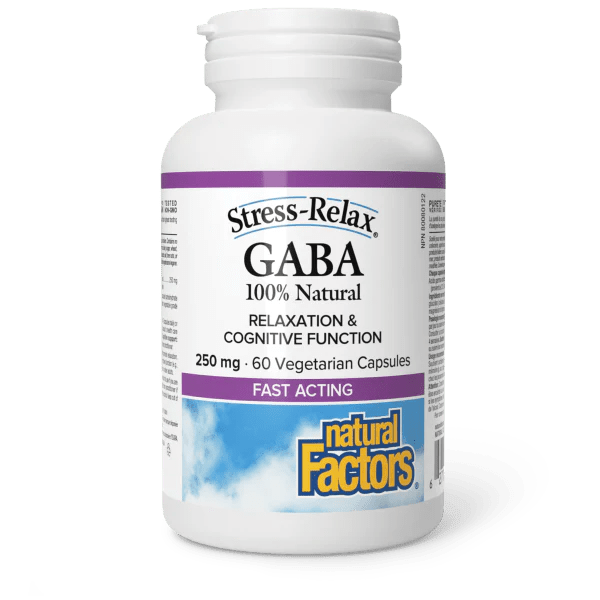 Natural Factors Natural GABA 250 mg Stress - Relax (60 vcaps)