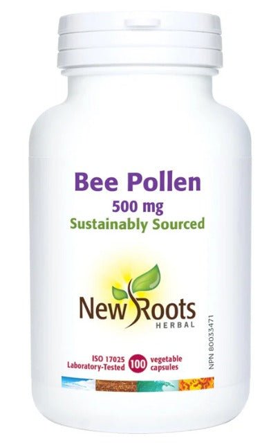 New Roots Bee Pollen 500mg (100 vcaps)