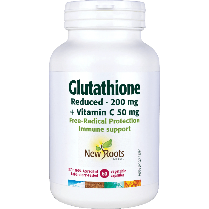 New Roots Glutathione Reduced 200 mg (60 vcaps) New Roots Glutathione Reduced 200 mg (60 vcaps)