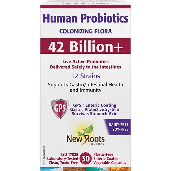 New Roots Human Probiotics 42 Billion+ (30 vcaps)