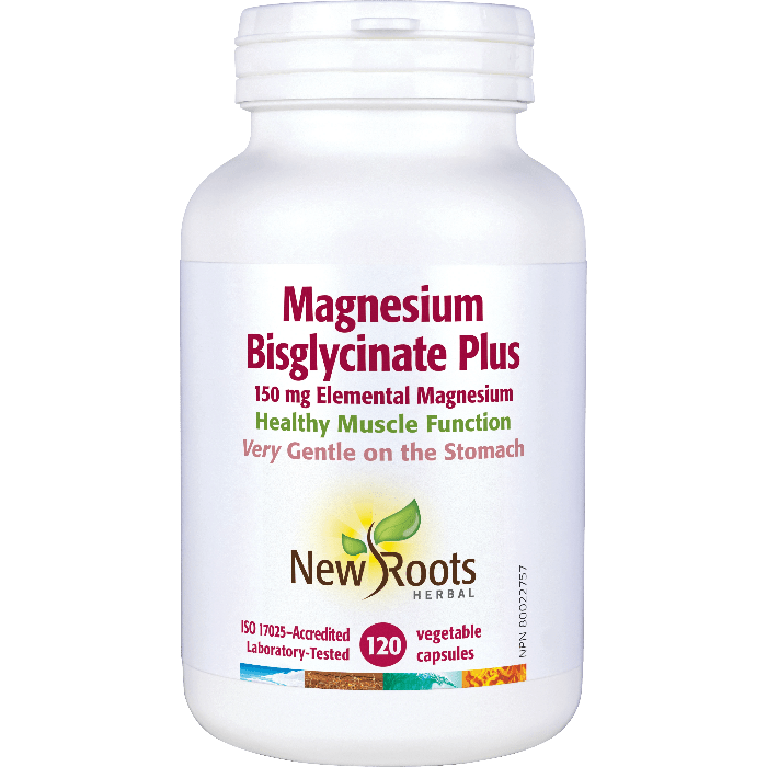 New Roots Magnesium Bisglycinate Plus (120 vcaps)