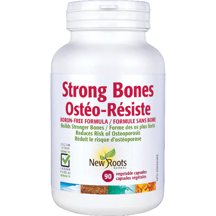 New Roots Strong Bones Boron - Free Formula (180 caps)