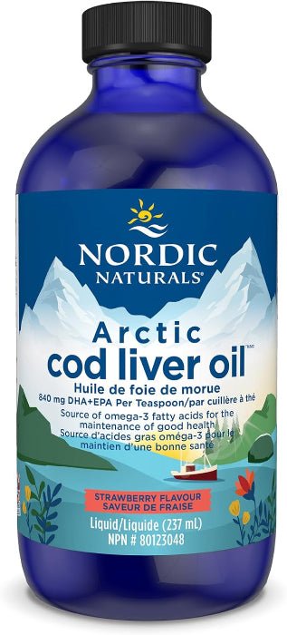 Nordic Naturals Arctic Cod Liver Oil - strawberry flavor(237 mL)