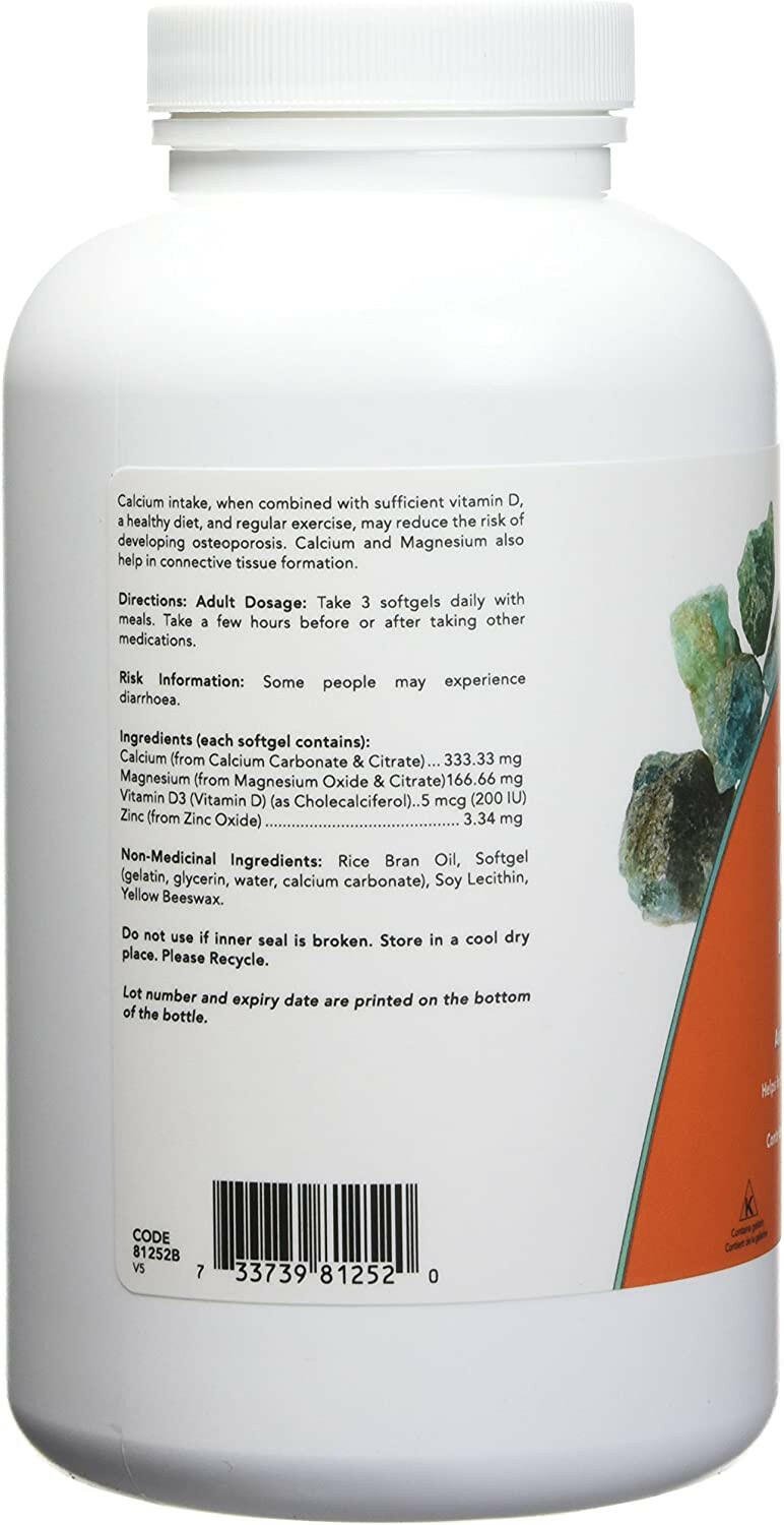 NOW Calcium & Magnesium (120 | 240 Softgels)