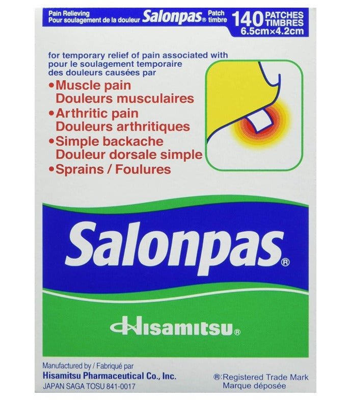 Salonpas Pain Relieving Patch, 140 Patches