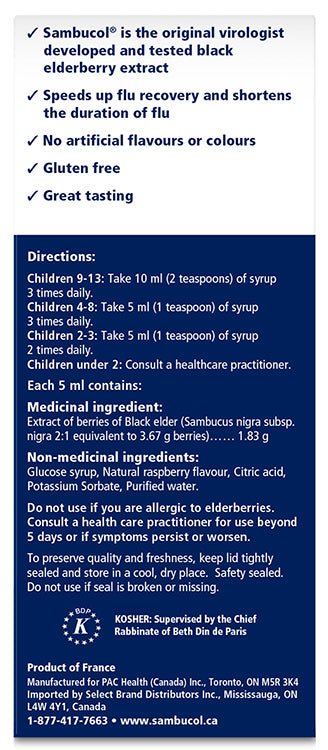 Sambucol Anti - Viral Flu Care Kids (120mL)