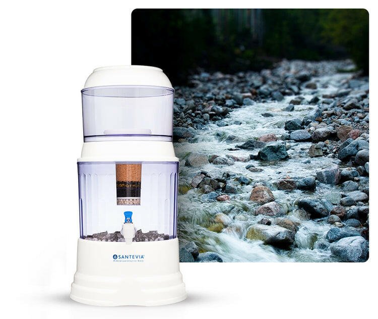 Santevia Gravity Water System with Fluoride Filter (available for preorder)