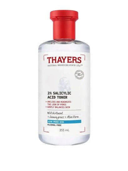 Thayers 2% Salicylic Acid Toner - Alcohol Free and Cruelty Free (355 mL)