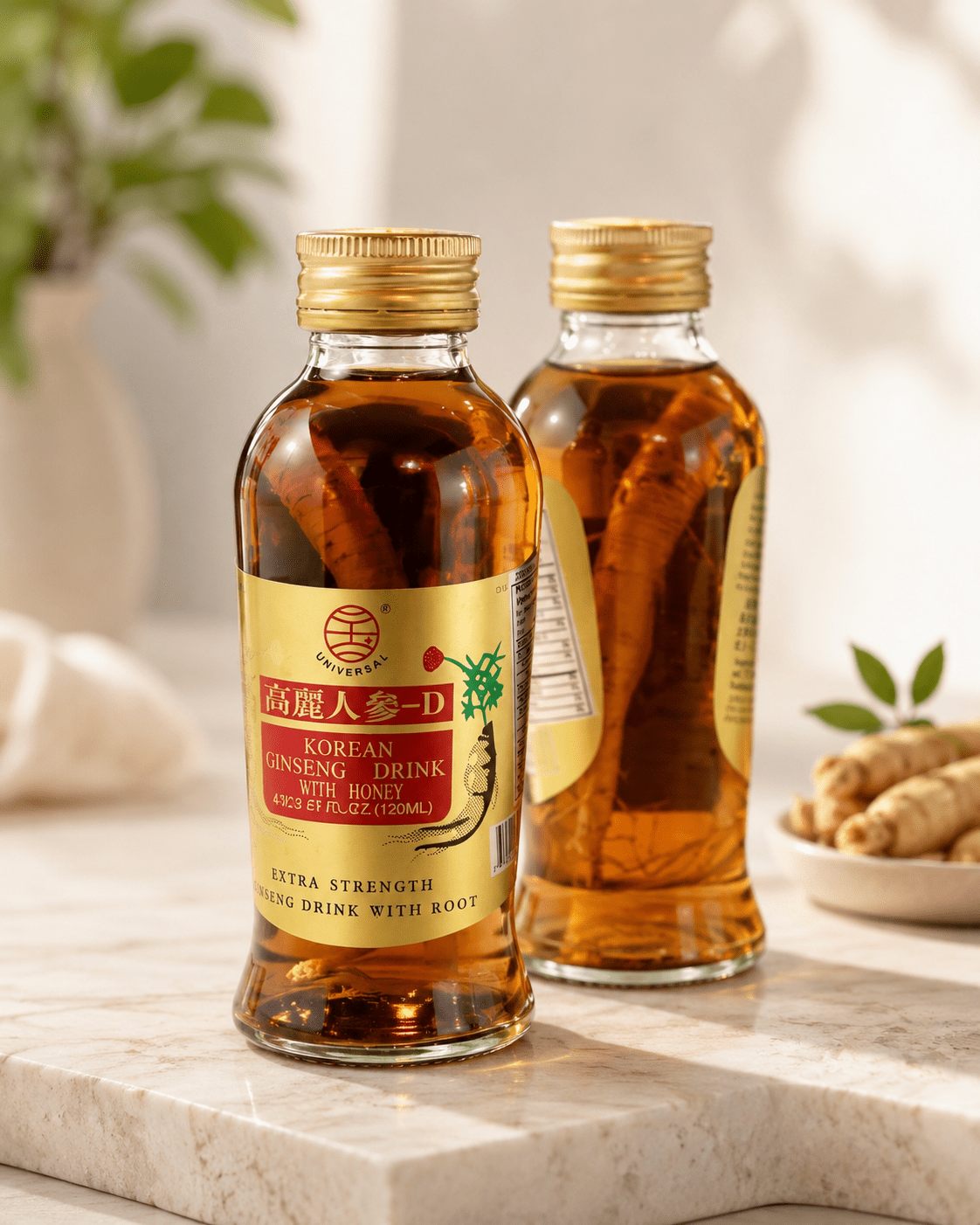 Universal Korean Ginseng Honey Drink with Root (120ml)