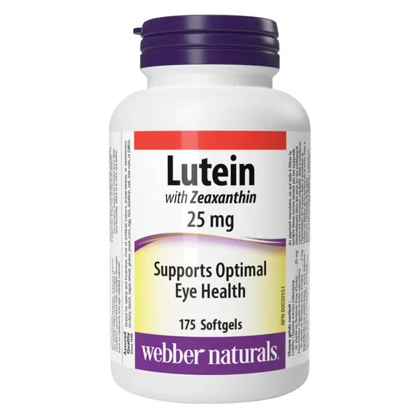 Webber Naturals Extra Strength 25mg Lutein (175 softgels)