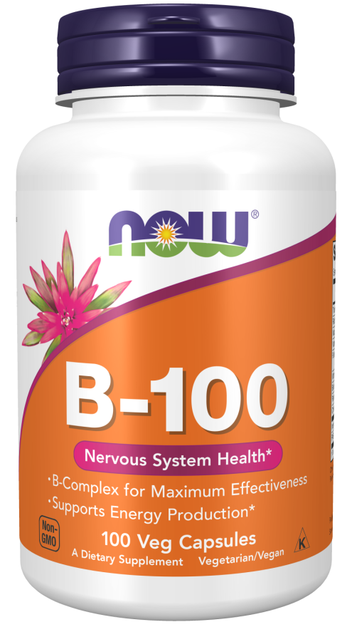 NOW Vitamin B-100 (100 Veg Caps)