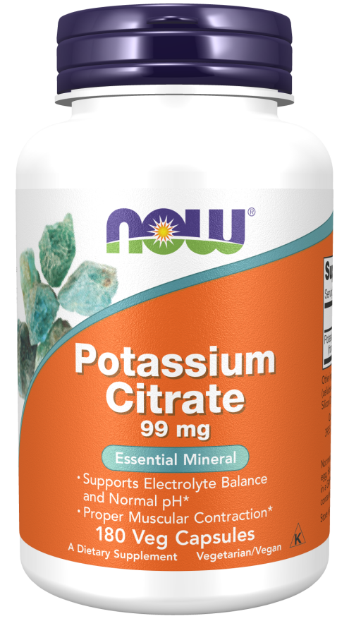 NOW Potassium Citrate 99 mg (180 VegCaps)