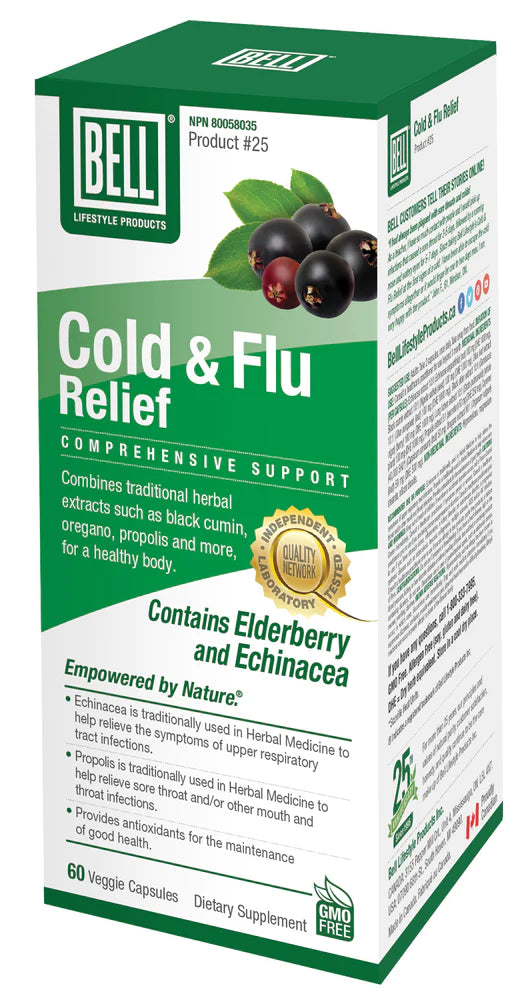 Bell Cold & Flu Relief (60 caps)
