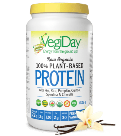 VegiDay Raw Organic Plant-Based Protein French Vanilla (1026g)