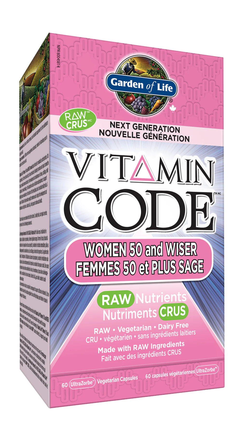 Garden of Life VITAMIN CODE Raw Women 50 & Wiser (60 vcaps)