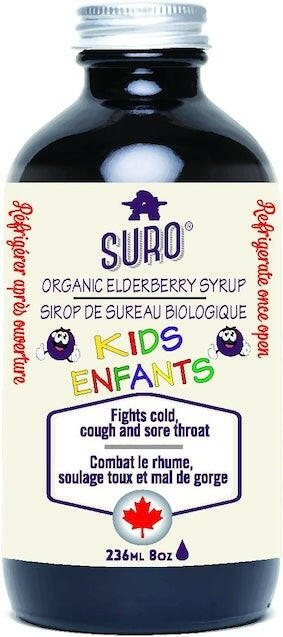 SURO Organic Elderberry Syrup for Kids 