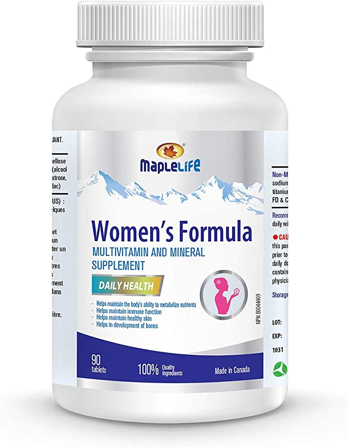 Maplelife Women's Formula Multivitamin and Mineral Supplement (90 Tablets)