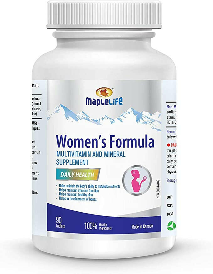 Maplelife 女性配方多種維生素和礦物質補充劑（90 片）