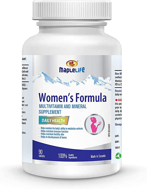 Maplelife Women's Formula Multivitamin and Mineral Supplement (90 Tablets)