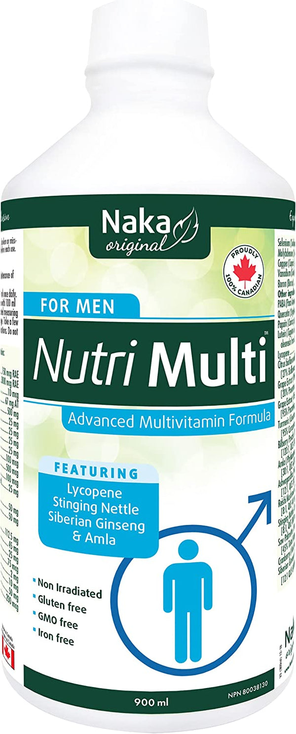 Naka Nutri Multi For Men (900ml)-Featuring Lycopene, Stinging Nettle, Siberian Ginseng & Amla
