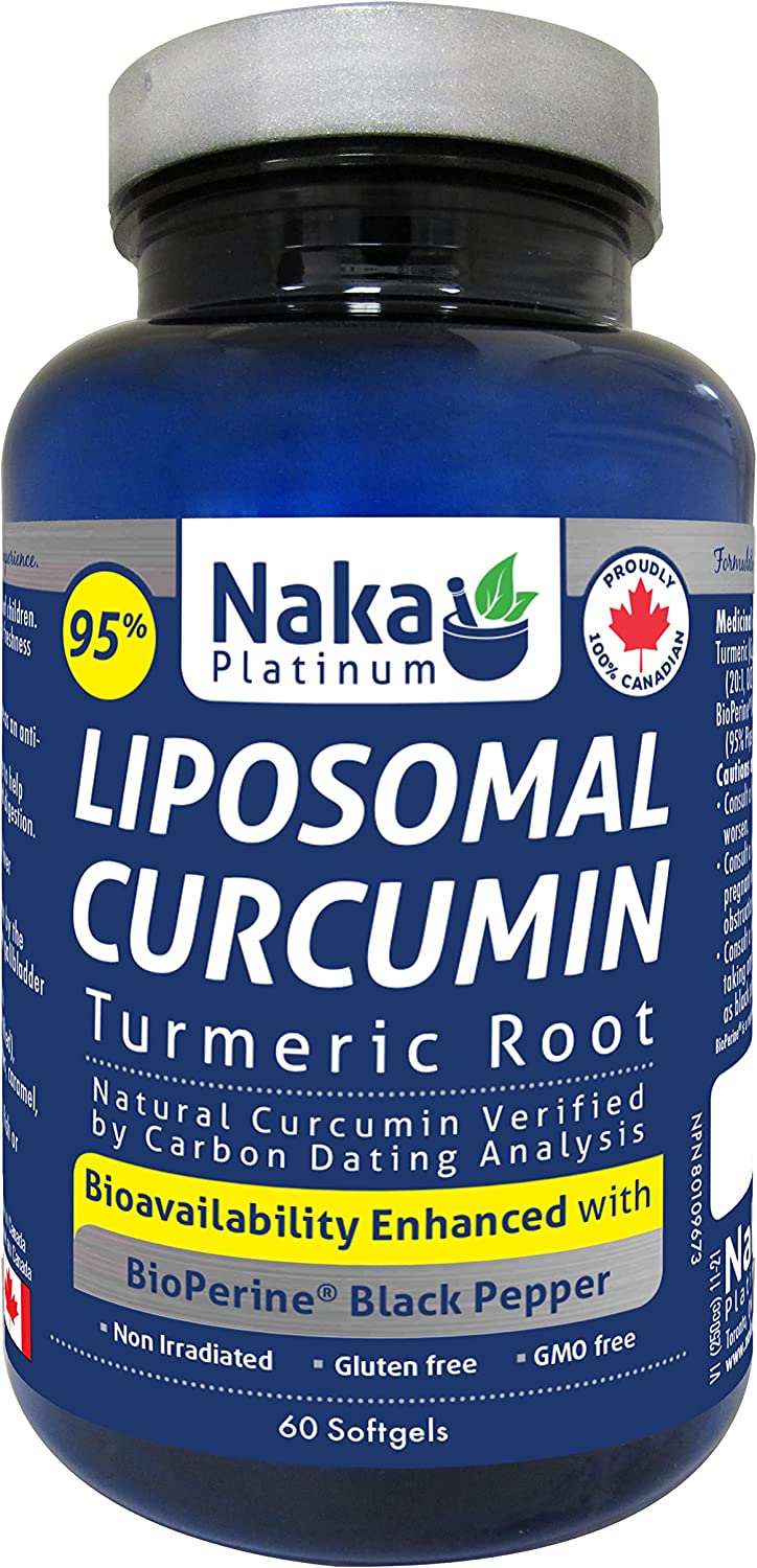 Naka Platinum Liposomal Curcumin 95% (60 softgels)
