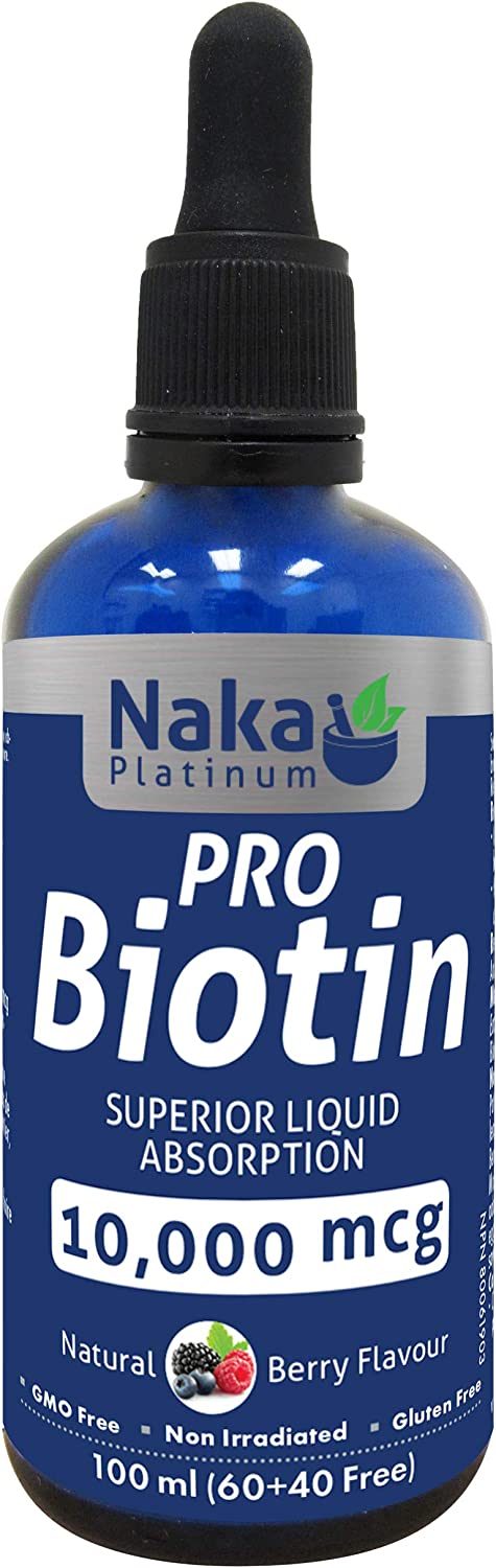 Naka Platinum Pro Biotin 10,000 mcg - Berry flavor (100ml)