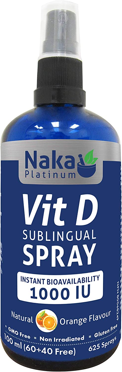Naka Platinum Liposomal D3 Sublingual spray(100mL) - Orange flavor