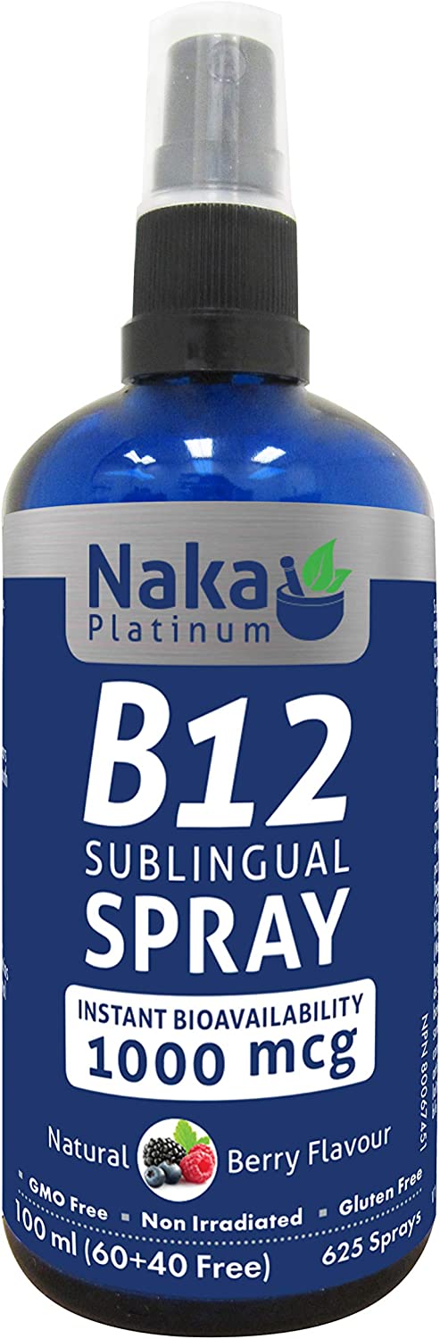 Naka Platinum B12 1000mcg Sublingual spray (100mL)