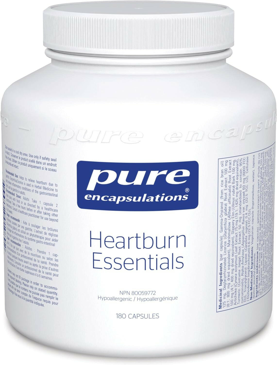 Pure Encapsulations - Heartburn Essentials (180 caps)